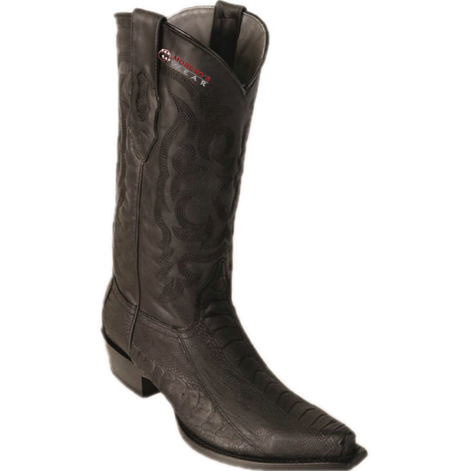 Men’s Los Altos Ostrich Leg Boots Snip Toe