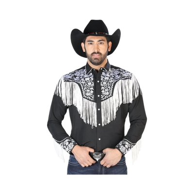 Camisa Vaquera Bordada El Señor de los Cielos