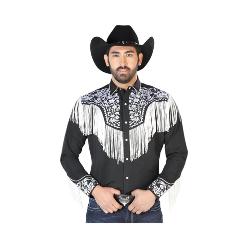 Camisa Vaquera Bordada El Señor de los Cielos