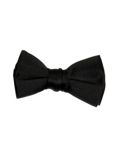 Black Pre-Tied Bow Tie