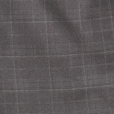 Men's Charcoal Glen Plaid Double Breasted Two Piece Suit