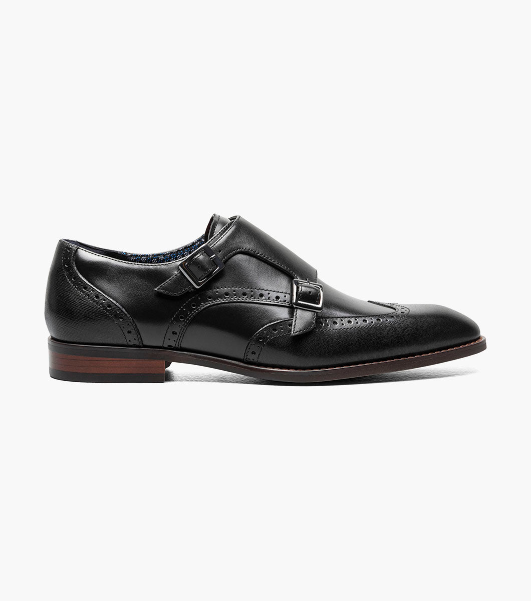 KARSON Wingtip Double Monk Strap