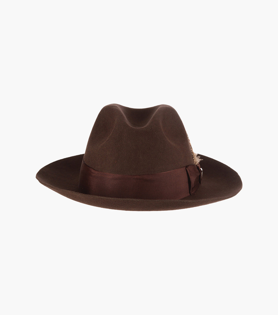 AUGUST FEDORA Wool Felt Pinch Front Hat