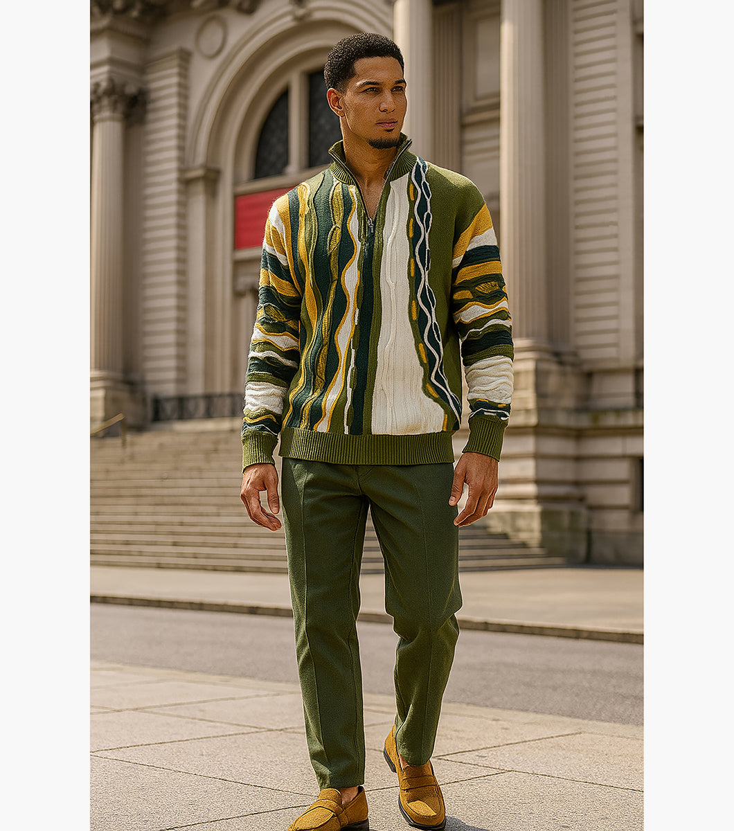 CONRAD Quarter Zip Sweater