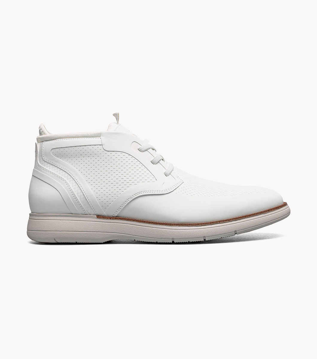EASTMONT Plain Toe Elastic Lace Chukka Boot