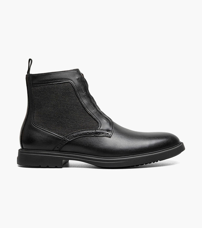 THOMPSON Plain Toe Elastic Lace Boot