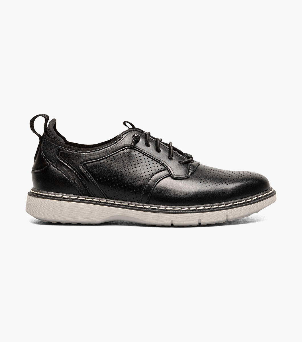 KIDS SYNC Plain Toe Elastic Lace Up