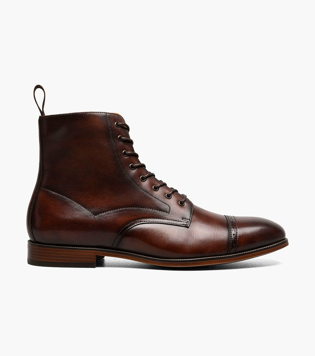 HENRY Cap Toe Lace Up Boot