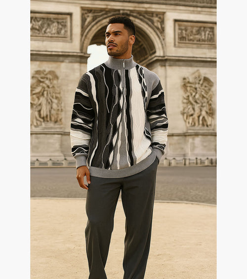 CONRAD Quarter Zip Sweater