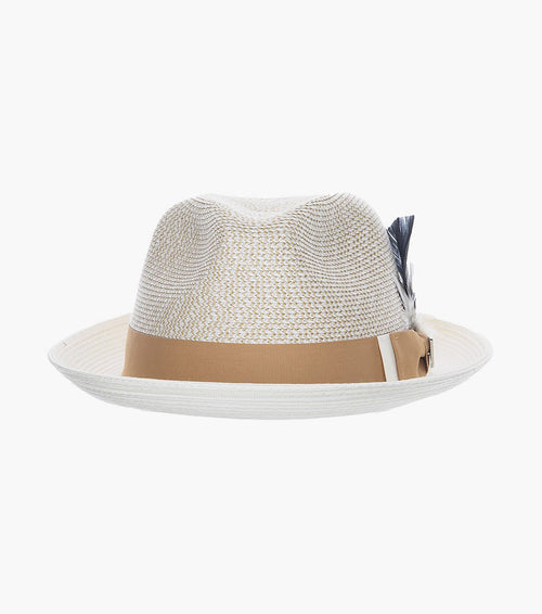 SKYLIN FEDORA Paper Braided Pinch Front Hat