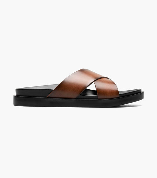 Stacy Adams Montel Cross Strap Slide Sandal by Stacy Adams Shoes