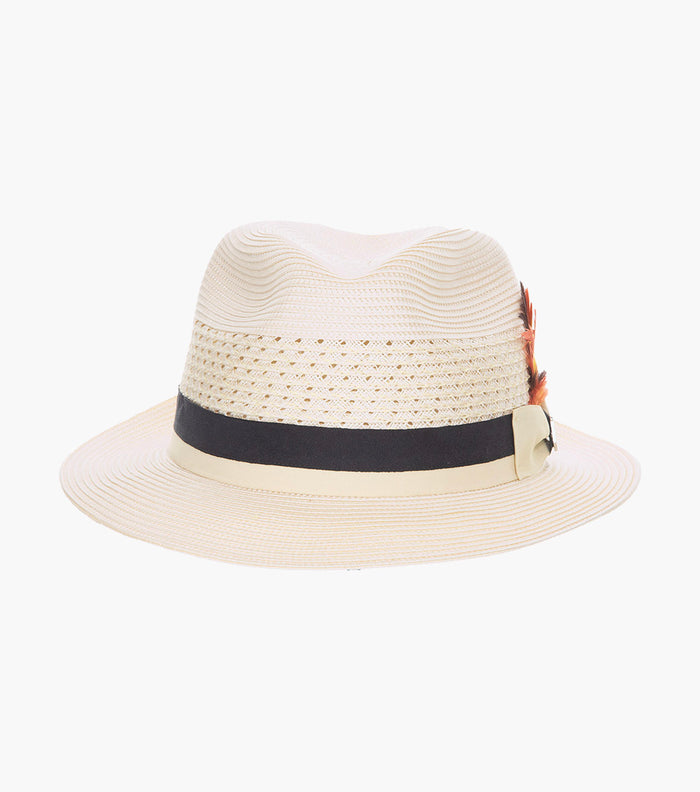 TYCE FEDORA Poly Braided Pinch Front Hat