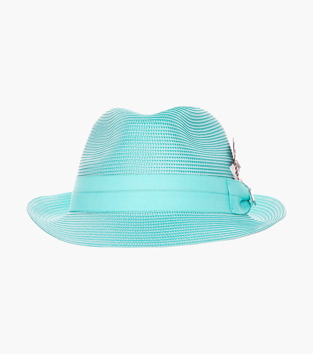 BELMONT FEDORA Poly Braid Pinch Front Hat