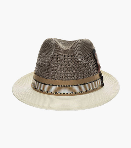 JALEN FEDORA Poly Braided Pinch Front Hat