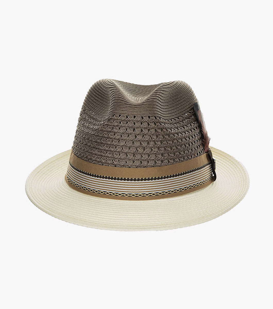 JALEN FEDORA Poly Braided Pinch Front Hat