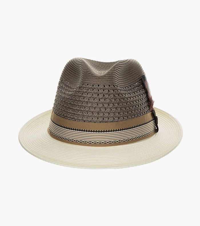JALEN FEDORA Poly Braided Pinch Front Hat