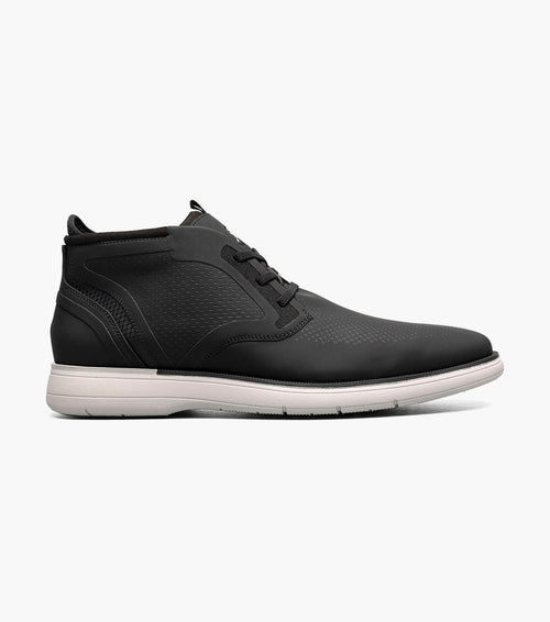 EASTMONT Plain Toe Elastic Lace Chukka Boot