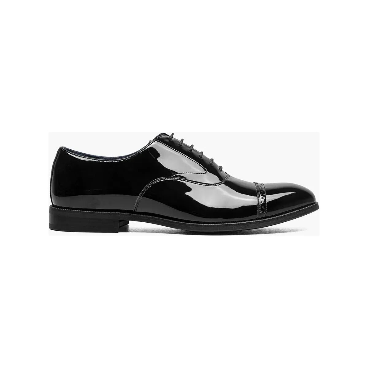 Stacy Adams Concorde II Cap Toe Oxford Tuxedo Shoes Black Patent 25721-004 – SuitUSA