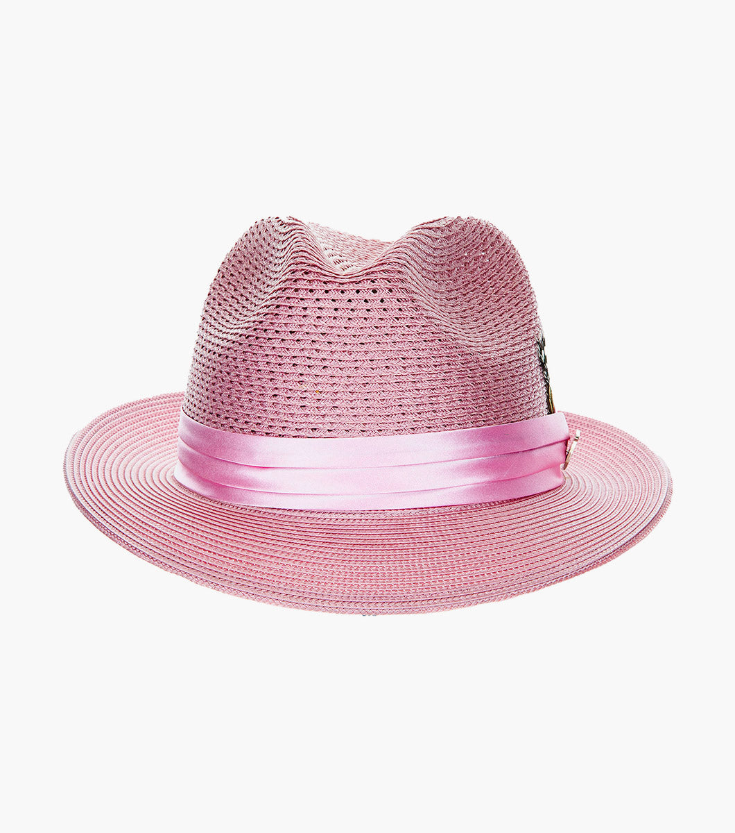 DUBLIN FEDORA Poly Braided Pinch Front Hat