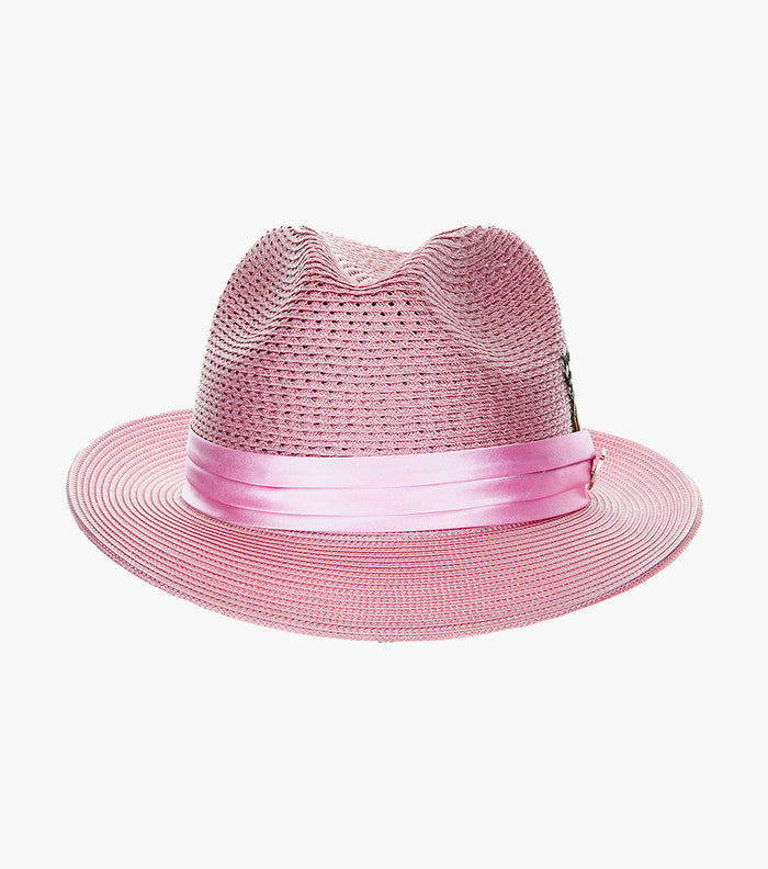 DUBLIN FEDORA Poly Braided Pinch Front Hat