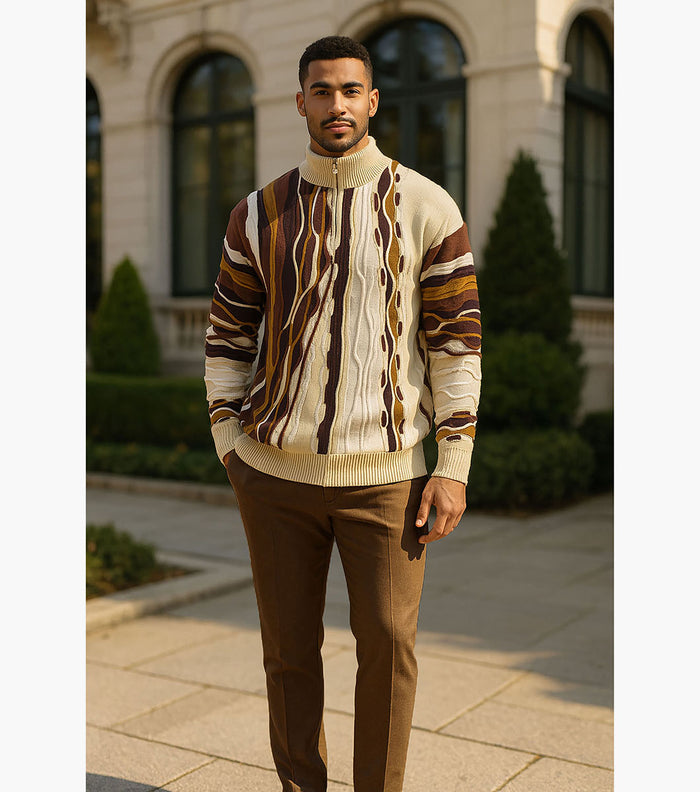 CONRAD Quarter Zip Sweater