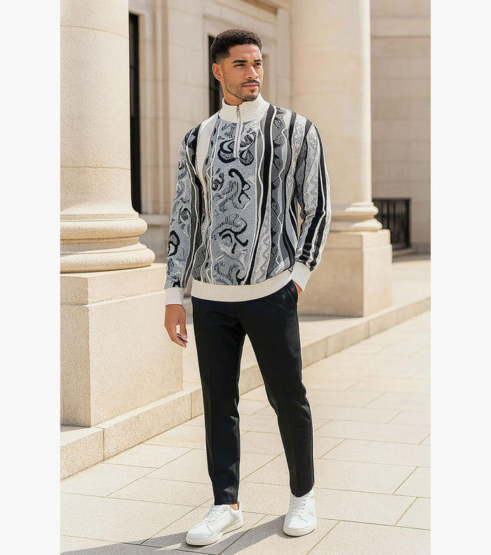 SINCLAIR Quarter Zip Sweater