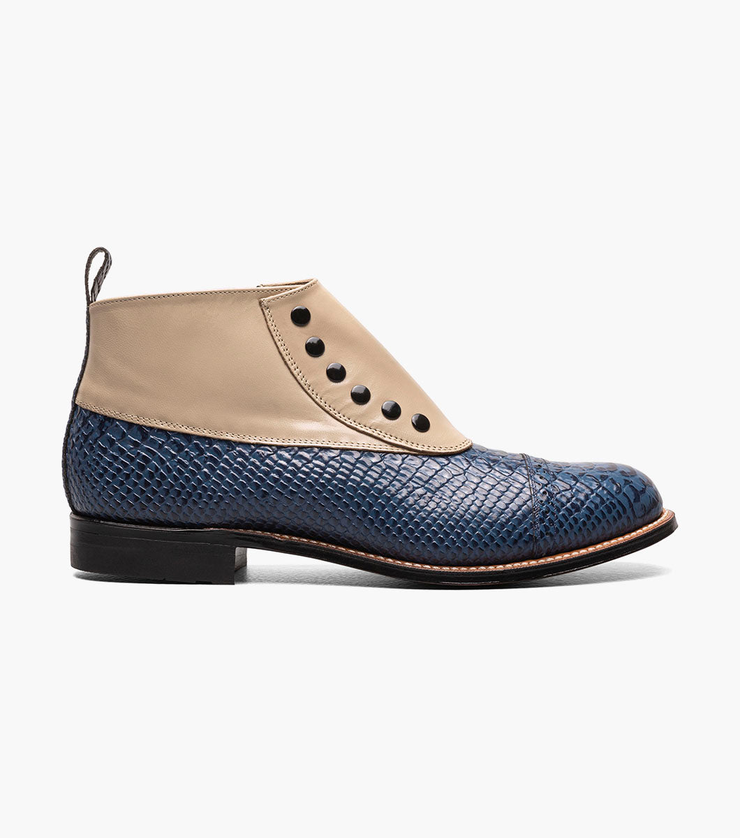 MADISON Spectator Spat Cap Toe Demi Boot