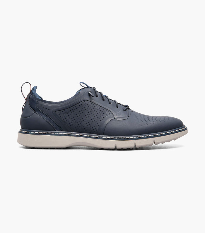 SYNCHRO Plain Toe Elastic Lace Up