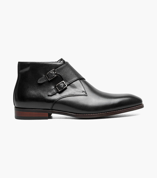 KAIUS Plain Toe Double Monk Strap Boot