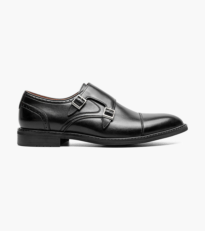 BOSWELL Cap Toe Double Monk Strap