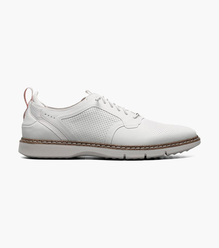 SYNCHRO Plain Toe Elastic Lace Up