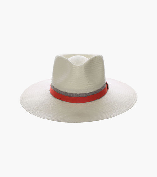 HARLOW FEDORA Toyo Pinch Front Hat