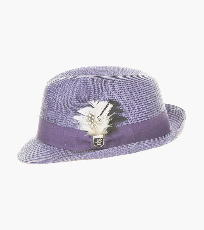 BELMONT FEDORA Poly Braid Pinch Front Hat