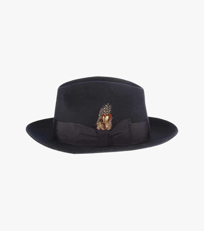 AUGUST FEDORA Wool Felt Pinch Front Hat