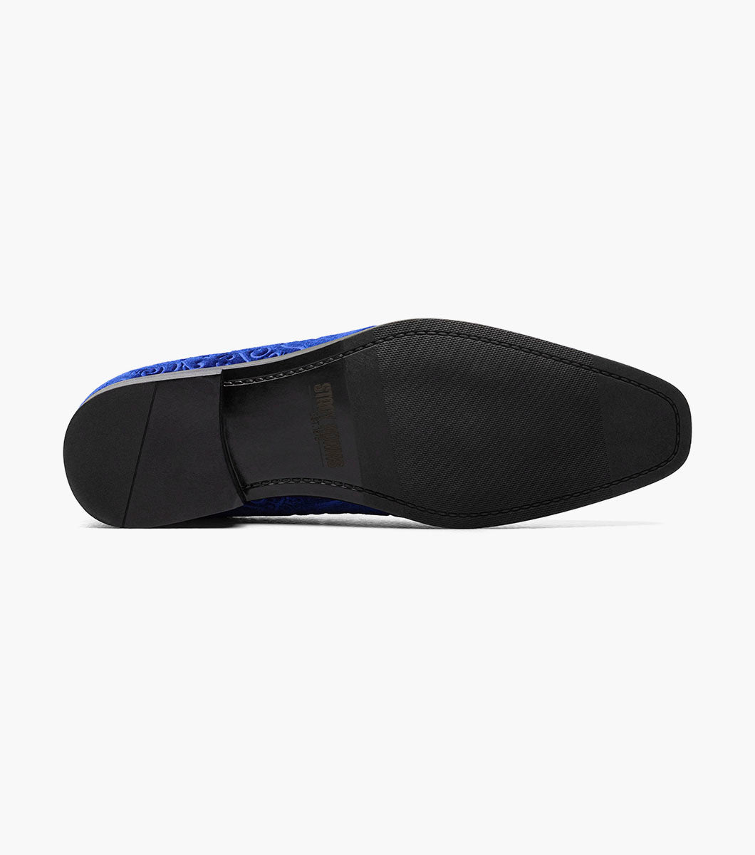 Stacy Adams Saunders Debossed Velour Slip On by Stacy Adams Shoes