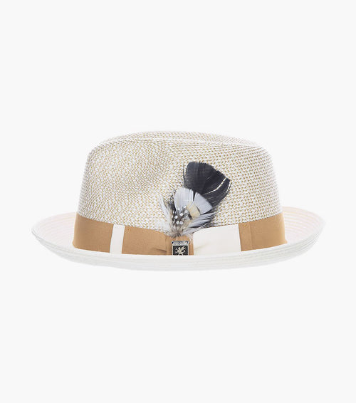 SKYLIN FEDORA Paper Braided Pinch Front Hat