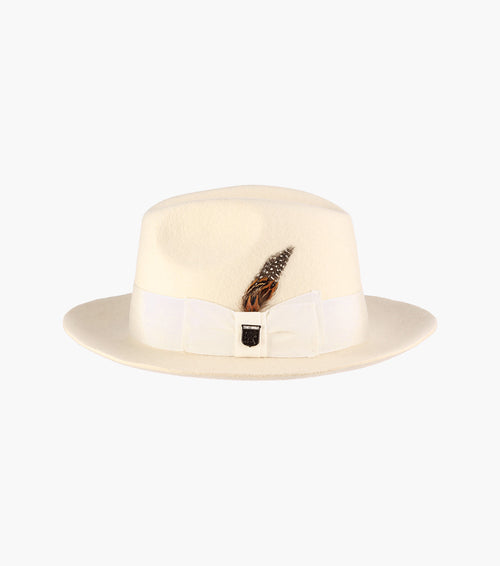 AUGUST FEDORA Wool Felt Pinch Front Hat