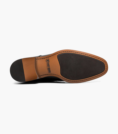 KAIUS Plain Toe Double Monk Strap Boot