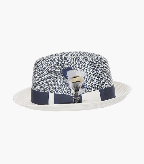 SKYLIN FEDORA Paper Braided Pinch Front Hat