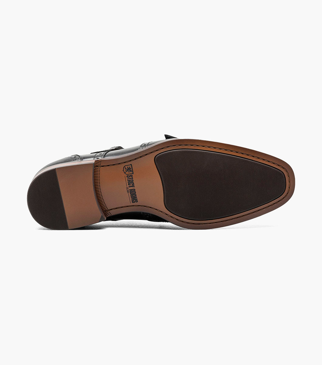 KARSON Wingtip Double Monk Strap
