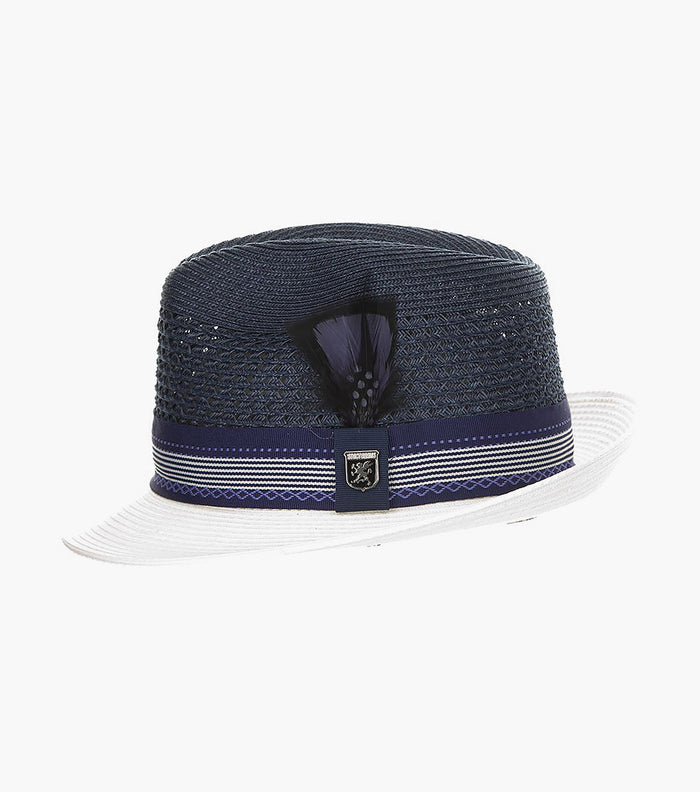 JALEN FEDORA Poly Braided Pinch Front Hat
