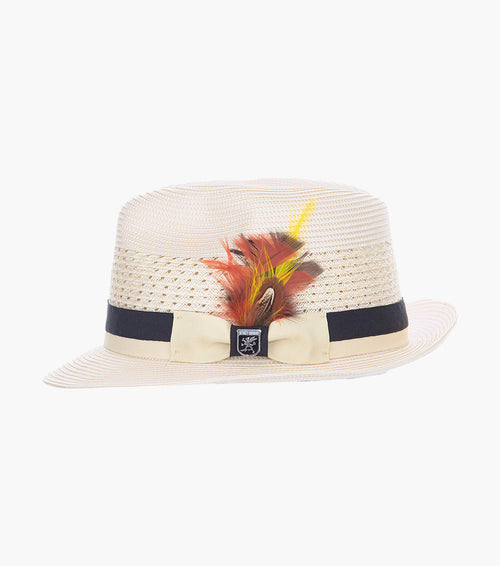 TYCE FEDORA Poly Braided Pinch Front Hat
