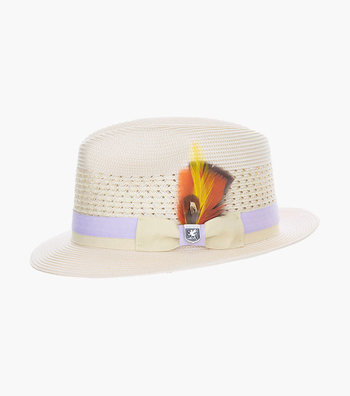 TYCE FEDORA Poly Braided Pinch Front Hat