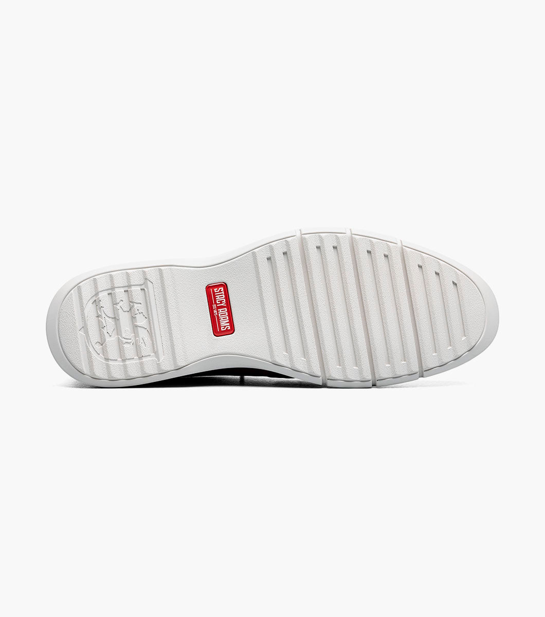 SYNCHRO Plain Toe Elastic Lace Up