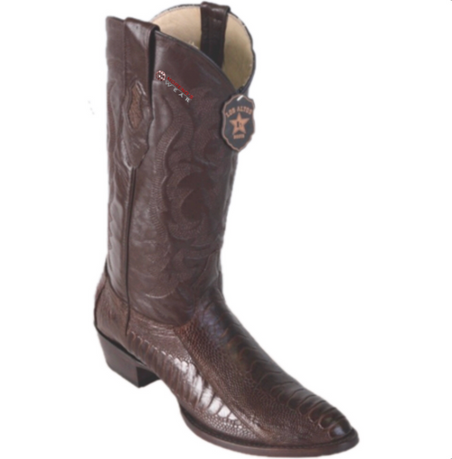 Men's Los Altos Ostrich Leg Boots Medium Round Toe