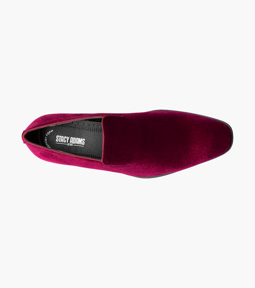 Stacy Adams Savian Plain Toe Velour Slip On by Stacy Adams Shoes