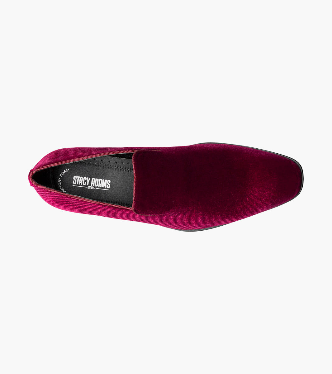 Stacy Adams Savian Plain Toe Velour Slip On by Stacy Adams Shoes