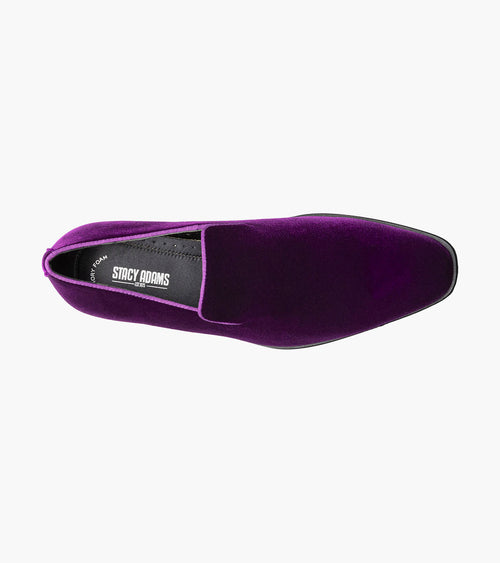 Stacy Adams Savian Plain Toe Velour Slip On by Stacy Adams Shoes
