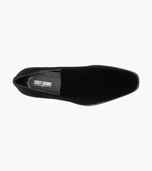 Stacy Adams Savian Plain Toe Velour Slip On by Stacy Adams Shoes