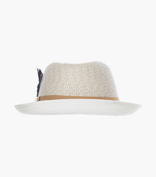 SKYLIN FEDORA Paper Braided Pinch Front Hat
